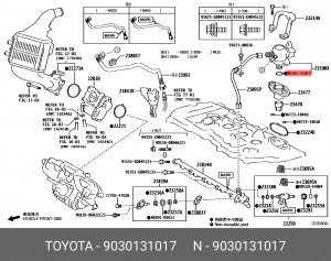 Прокладка 90301-31017 90301-31017 TOYOTA