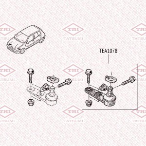 Опора шаровая нижняя L/R RENAULT 19/Clio/Megane/Kangoo 88- TEA1078 TEA1078 TATSUMI