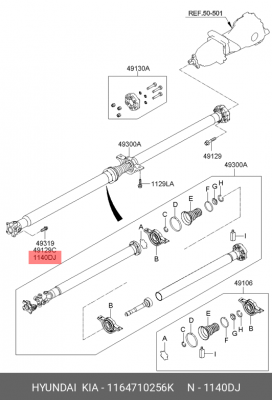 болт! M5\ Hyundai IX35/Tucson 09> 1164710256K HYUNDAI