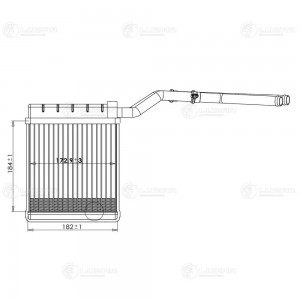 Радиатор отопителя FORD Focus (07-11) LUZAR LRH1076 LUZAR