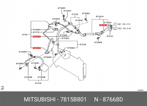 7815B801 ПРОКЛАДКА УПЛОТНИТЕЛЬ РЕЗИНОВЫЙ 7815B801 MITSUBISHI