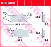 Колодки дисковые MCB804SI MCB804SI TRW LUCAS