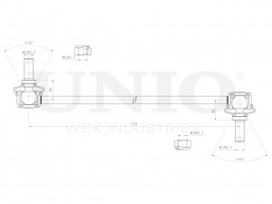 Стойка стабилизатора передняя SSP-50301 UNIO