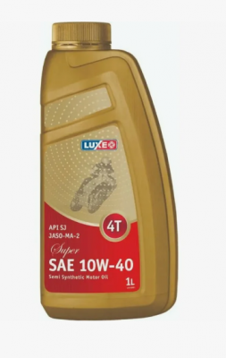 Масло моторное 4-х тактное LUXE Супер 10W-40 SG MA-2 полусинтетическое 1 л 122 LUXE OIL