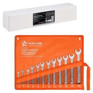 Набор ключей комбинированных PRO 12пр. (6-22мм) сумка (AT-12-47) AT1247 AIRLINE