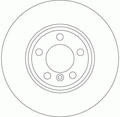 Диск тормозной передний BMW 5 E60 DF4361 DF4361 TRW