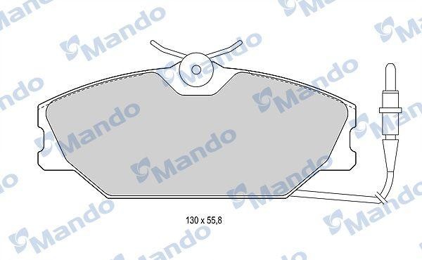 Колодки тормозные дисковые перед MBF016021 MANDO