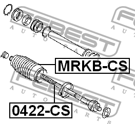 Тяга рулевая 0422-CS 0422CS FEBEST