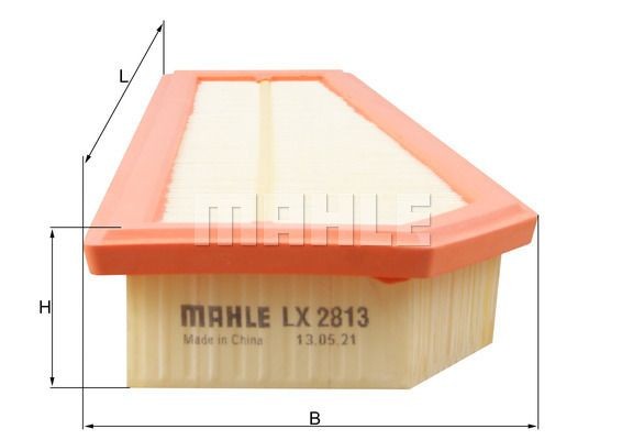 Фильтр воздушный MERCEDES C (W204),E (W212) (07-) (1.8) MAHLE LX2813 MAHLE KNECHT