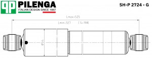 Амортизатор задний газовый ВАЗ 2123 SH-P 2724 - G SHP2724G PILENGA