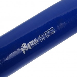 Патрубок ГАЗ-53 радиатора верхний длинный силикон MEGAPOWER 130-16-209 MEGA POWER