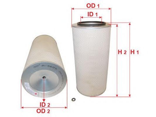 Фильтр воздушный Sakura A5629 P127308 ME440442 4240294 A5629S (A5629+A5630) A5629 SAKURA