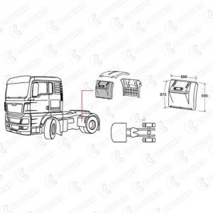 крыло заднее! левое/правое передняя часть \ MAN TGA II/TGX/TGS TGX516 COVIND
