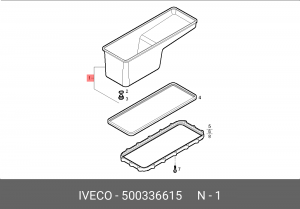поддон картера двигателя!масляный\Iveco Cursor/Stralis 500336615 IVECO