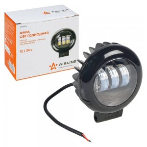 Фара светодиодная "AIRLINE" 115х145х65 27W 12/24V (четкая свет. граница, круглая ALED015 AIRLINE