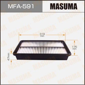 фильтр воздушный! 322x177x50 полиуретан\ Mazda 626/MPV 2.0i/TDi 98> MFA591 MASUMA