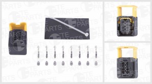 Разъём 8 контактный (комплектация: 10-pin, 8 уплотнений, 2 заглушки, резиновый к 7813878 TE PARTS