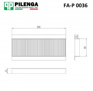 Фильтр салонный MONDEO III FA-P0036 FAP0036 PILENGA