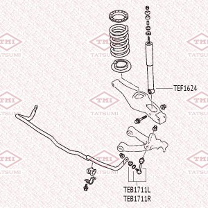 тяга стабилизатора задняя лев.!\ MITSUBISHI Pajero 06> TEB1711L TATSUMI