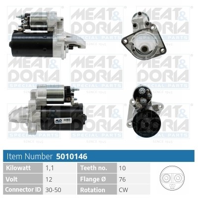 Стартер FORD C-Max,Focus MEAT&DORIA 5010146 MEAT DORIA