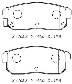 Колодки тормозные дисковые D1239M D1239M MK KASHIYAMA