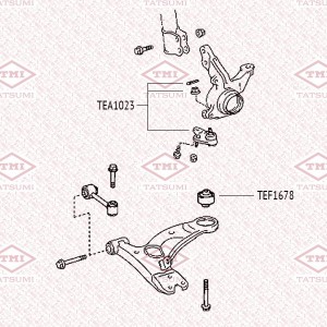 Опора шаровая нижняя L/R TOYOTA Carina E 92- TEA1023 TEA1023 TATSUMI