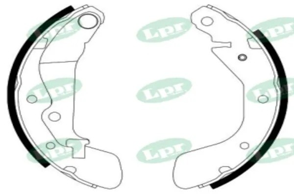 Комплект тормозных колодок 01001 01001 LPR