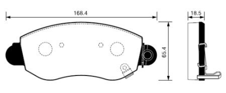 Колодки тормозные дисковые Ford Transit 2.3/2.0Di-2.4TDE 00 диск 15 SP1275 SP1275 SANGSIN
