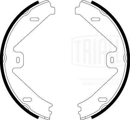 Колодки торм. Mercedes E (W212) (09-) барабан. ст. торм. 180x25 (GF 4623) GF4623 TRIALLI