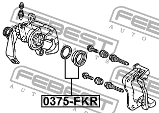 Ремкомплект задн суппорта 0375-FKR 0375-FKR FEBEST