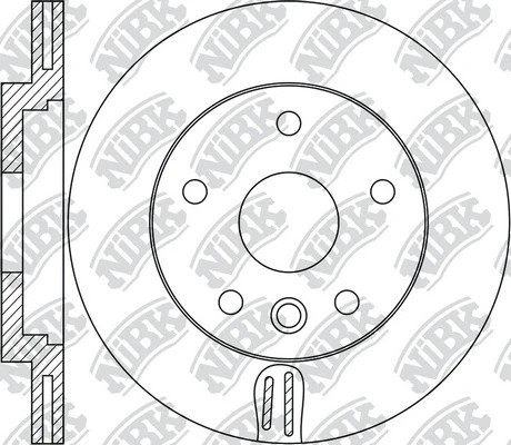 Диск тормозной LAND ROVER Range Rover Sport задний (1шт.) NIBK RN1731 NIBK