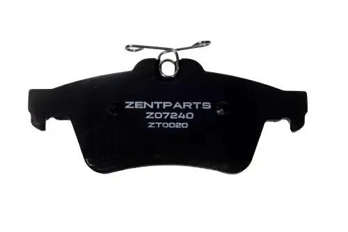 колодки дисковые задние Z07240 ZENTPARTS