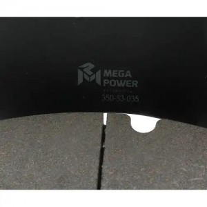 Колодки тормозные MERCEDES SAF дисковые (211x108x30) (4шт.) MEGAPOWER 350-33-035 MEGA POWER