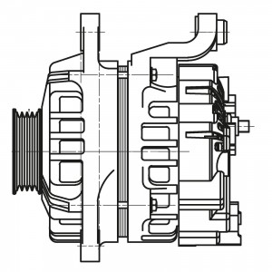 Генератор для а/м Nissan Note (06-)/Micra (02-) 1.2i/1.4i (до 2006) 80A (LG 1403 LG1403 START VOLT