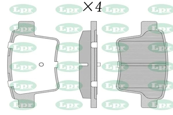 Комплект тормозных колодок 05P1326 05P1326 LPR