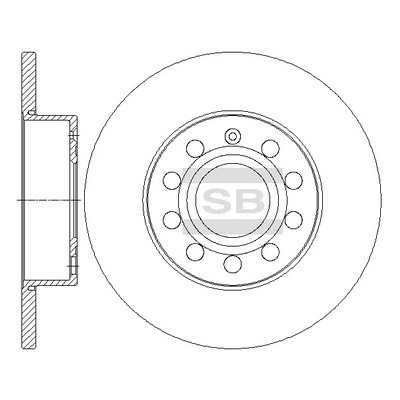 Диск тормозной SD5407 SD5407 SANGSIN