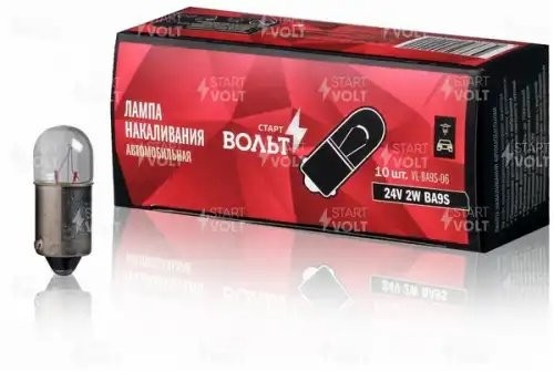 Лампа накаливания 24V 2W BA9S VL-BA9S-06 START VOLT