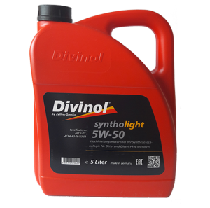Масло мотор. синт. DIVINOL Syntholight 5w-50 API SL/CF, ACEA A3-08/B3-08 - 5 л.  49510-K007 DIVINOL
