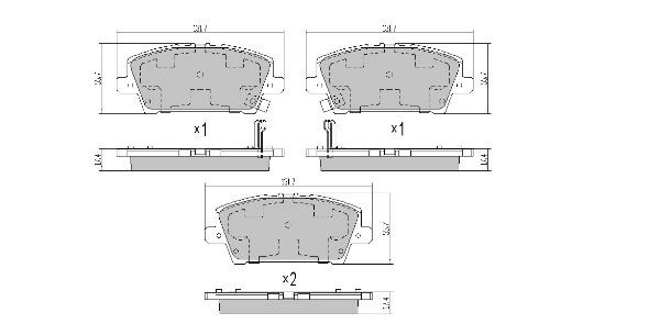 колодки дисковые передние!\ Honda Civic 1.3/1.4/1.8i/2.2CDTi 06> FBP1705 FREMAX