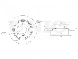 Диск тормозной задний BRD-20292 UNIO