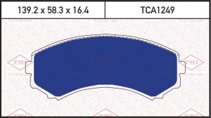 Колодки тормозные дисковые передние MITSUBISHI Pajero 93-MAZDA MPV 93- TCA1249 TCA1249 TATSUMI