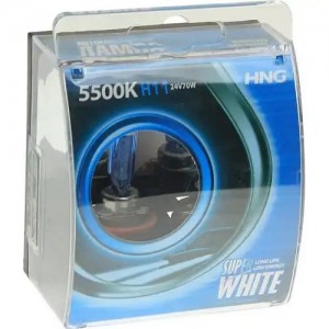 Лампа 24V H11 70W PGJ19-2 5500К бокс (2шт.) Super White HNG 24117SW2 HNG