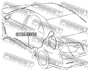 Тросик багажника TOYOTA CAMRY V50 01102-ASV50 01102-ASV50 FEBEST