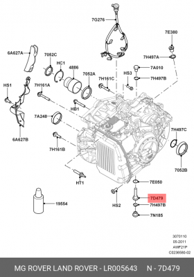 пробка АКПП!\ Land Rover Freelander/Evoque 12-18 LR005643 LAND ROVER