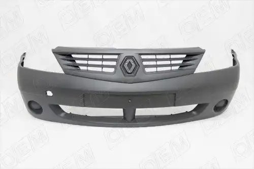 Бампер передний Renault Logan 1 2004-2009, под покраску OEM0162 OEMPARTS