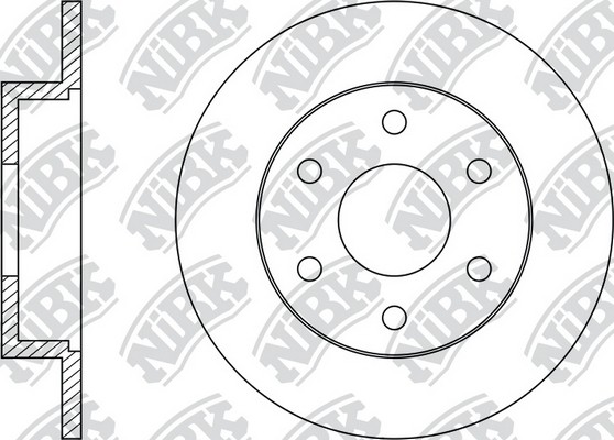 Диск тормозной INFINITI QX56 (04-10) задний (1шт.) NIBK RN1431 NIBK