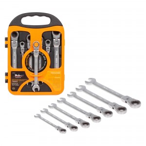 Набор трещоточных шарнирных ключей ( 7 предметов) "AIRLINE" комбинир. ATRFS13 AIRLINE