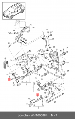 УПЛОТНИТЕЛЬНОЕ КОЛЬЦО ПРОБКА WHT000884 WHT 000 884 PORSCHE