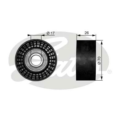 Ролик приводного ремня CHRYSLER 300C MAZDA Tribute (2.0/4.2/5.7/6.1) натяжителя  T38018 GATES