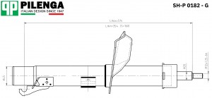 Амортизатор передний FOCUS 1 правый газовый  SH-P0182-G SHP0182G PILENGA